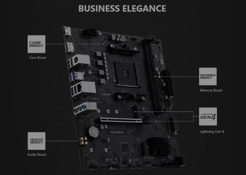 MSI PRO B550M-B DDR4 4600MHZ 1XHDMI 2XM.2 MATX AM4 ANAKART